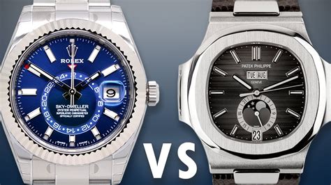 rolex daytona vs patek nautilus|rolex vs patek watches.